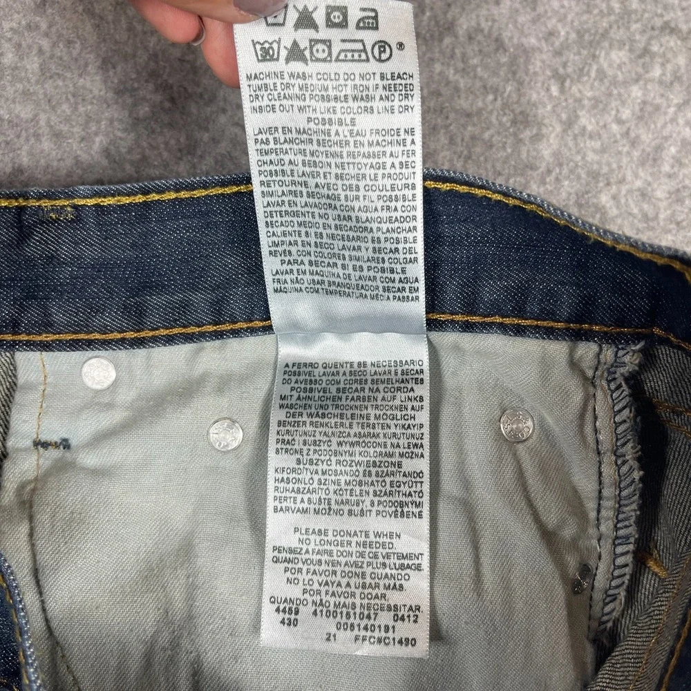 Levi's 514 Jeans Slim Straight Men's 36 x 30 Dark Wash